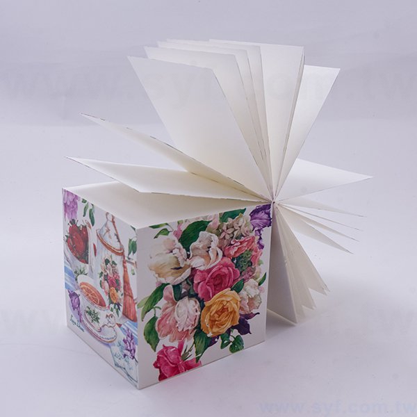 紙磚-方形創意便條紙-四面彩色印刷-禮贈品客製便條紙